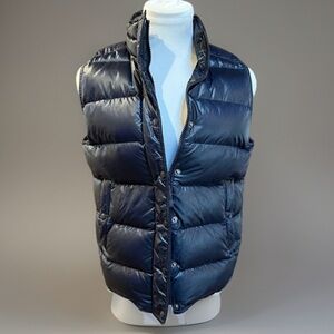 J. CREW Navy Blue Down Puffer Vest sz S